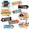 Big Dot of Happiness Funny Pirate Ship Adventures - Skull Birthday Party Photo Booth Props Kit - 10 Piece